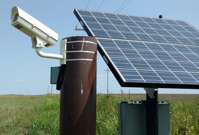 Camera takes picture of the sky at the Southern Great Plains