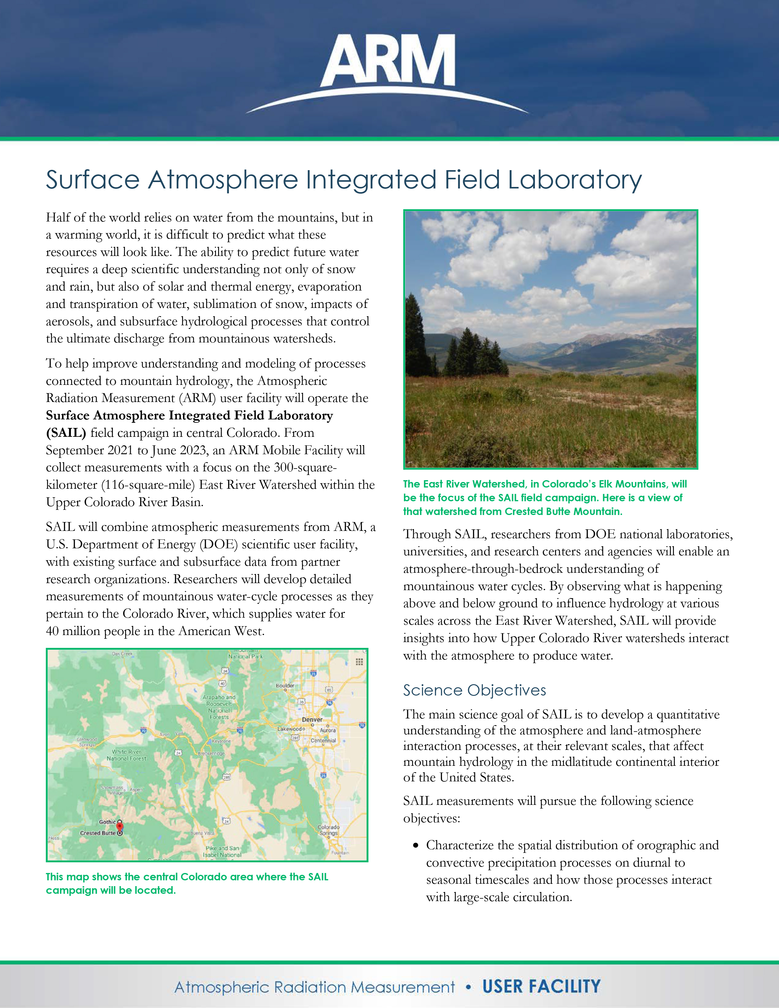 Surface Atmosphere Integrated Field Laboratory (SAIL)